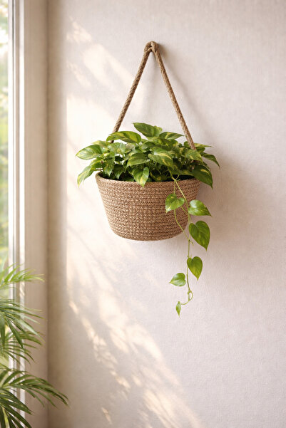 ÖRGÜM Organizator decorativ multifuncțional pentru coș. PLANTĂ ȘI SUPORT DE S...