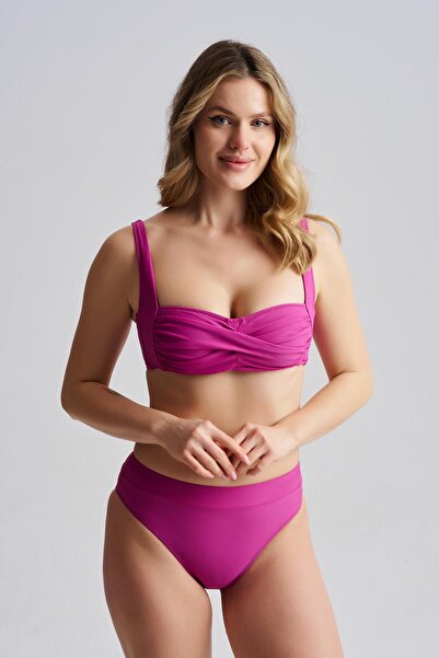 AQUAVİVA Women's Luna Strapless Strap Bikini Set Cherry