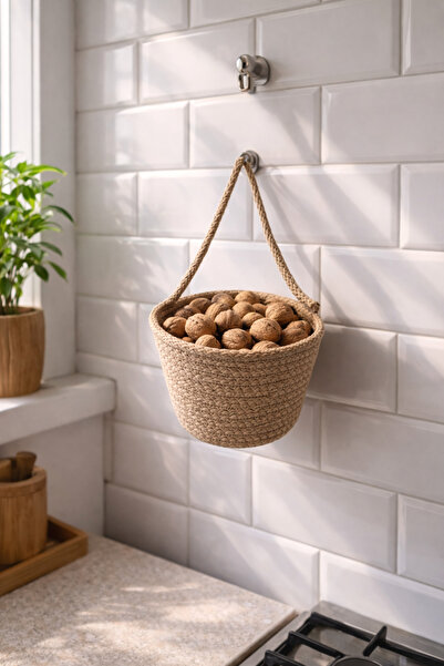 ÖRGÜM Basket Decorative Multi-Purpose Organizer 20X15 cm