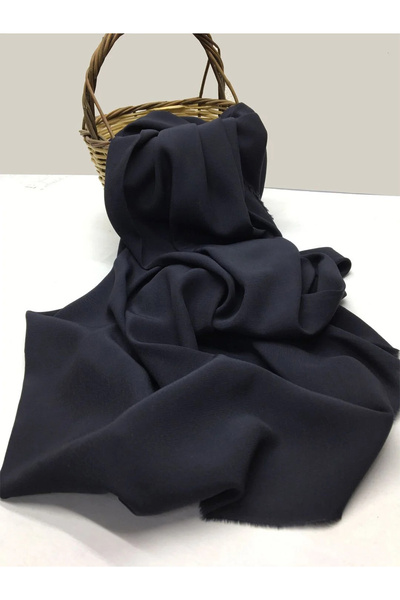 Yiğit Kumaş Lacivert Floş Viskon Kumaş - Dökümlü Elbiselik Ve Bluzluk %100 Doğal