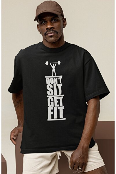 SEVBANO Design Fitness Bodybuilding Sportsman Gym Printed Unisex Oversized T-...