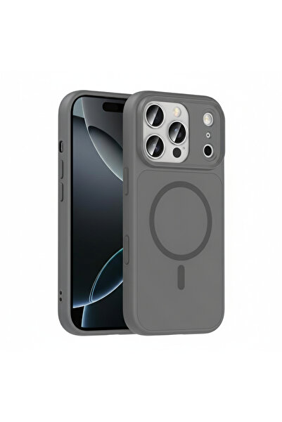 Brabus حافظة هاتف صلبة متوافقة مع MagSafe لهاتف iPhone 17 Pro Max باللون الرمادي