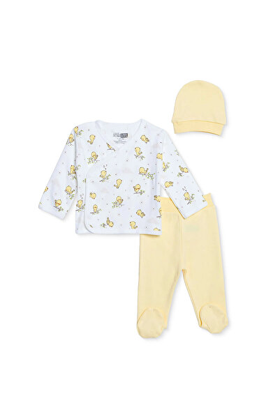 ebebek Hello Baby Hellobaby Baby Girl Bodysuit-Hat-Underwear Animal Printed S...