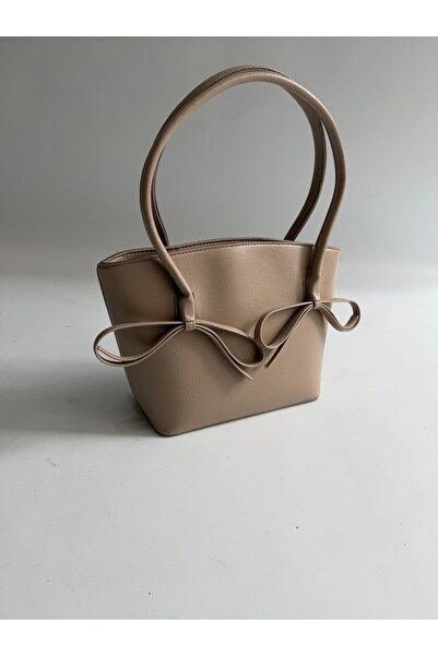 Mia Collection Alya Model Γυναικεία τσάντα χειρός και ώμου Mink