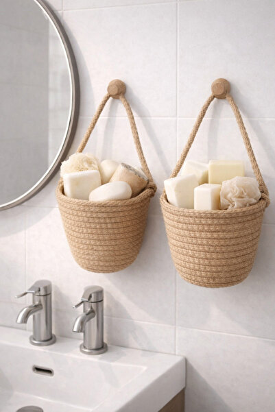 ÖRGÜM Organizator de baie Mini suport decorativ pentru săpun 12x10 cm ATATACT...