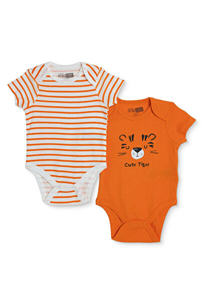 ebebek Hello Baby HelloBaby Erkek Bebek 2li Body Hayvan Baskılı Çıtçıtlı Zarf...