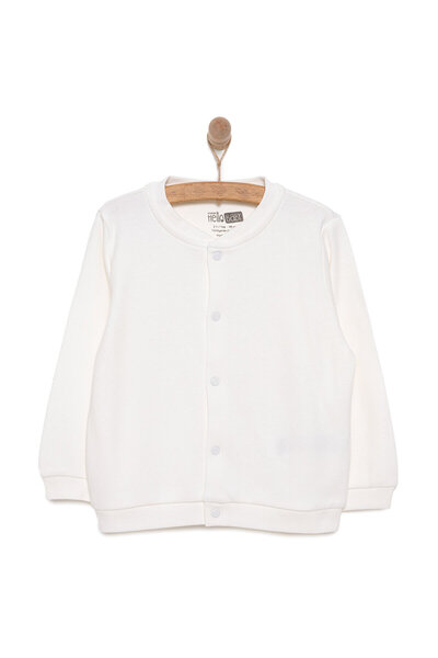 ebebek Hello Baby HelloBaby Unisex Basic Hırka Bisiklet Yaka Uzun Kol