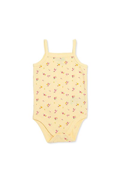 ebebek Hello Baby HelloBaby Kız Bebek Body Çiçek Baskılı Çıtçıtlı Fırfırlı Ya...