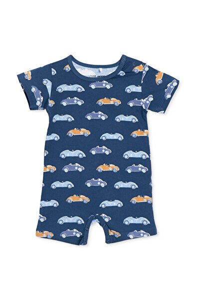 ebebek Hello Baby HelloBaby Erkek Bebek Kısa Tulum Taşıtlar Baskılı Çıtçıtlı ...