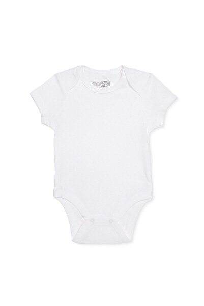 ebebek Hello Baby HelloBaby Erkek Bebek Jakarlı Body Çıtçıtlı Zarf Yaka Atlet