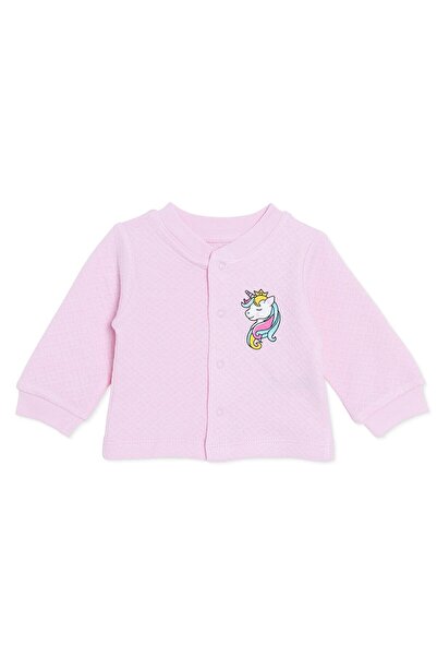 ebebek Hello Baby HelloBaby Kız Bebek Kapitone Hırka Unicorn Baskılı Çıtçıtlı...