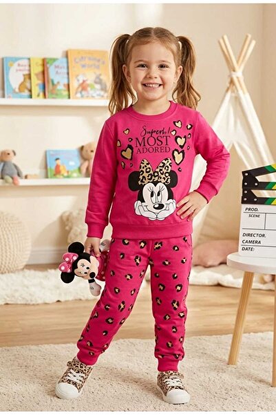 zavera for kids Set de trening dublu cu detaliu leopard Mickey Mouse pentru f...