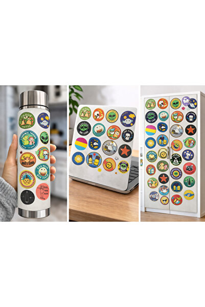 Limitless Design مجموعة ملصقات شخصيات ريترو مقاس 22x30 سم - ملصقات فن البوب ا...