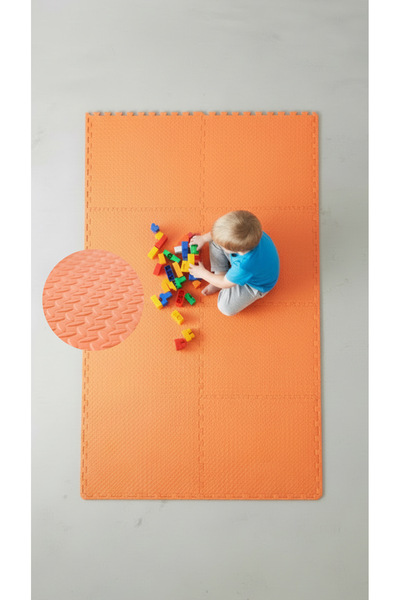 CARPAZAR Modern Oyun Matı 100x200 Kurulumlu 8 Parça 50x50 13mm Oyun Halısı Ma...