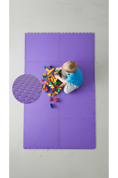 CARPAZAR Modern Oyun Matı 100x200 Kurulumlu 8 Parça 50x50 13mm Oyun Halısı Ma...