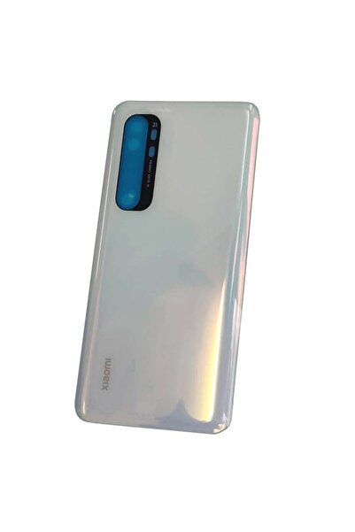 SDT Mi Note 10 Lite Uyumlu Arka Kapak Batarya Pil Kapağı (Cam) Beyaz