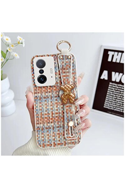 Pro Aksesuar حافظة متوافقة مع هاتف Mi 11T مصنوعة من السيليكون بتفاصيل دب تيدي...