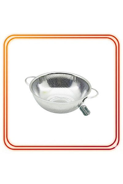 BuradaBuldun مصفاة معدنية بمقبض معدني مقاس 22 سم - سلك رفيع، مصفاة مطبخ قائمة...