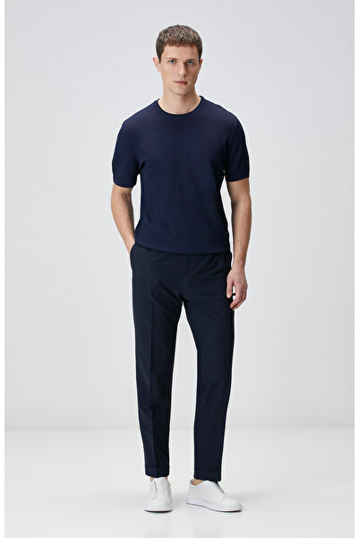 Network N-Tech Lacivert Gofreli Jogger Pantolon