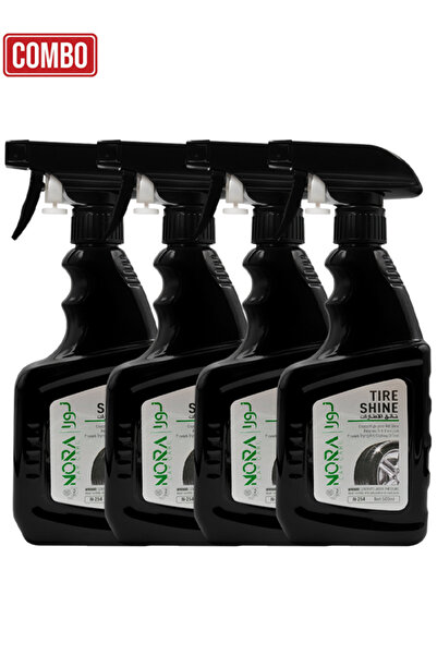 Nora Tire Shine Combo 4pcs N-254 500ml Protects, Nourishes, and Enhances Tire...