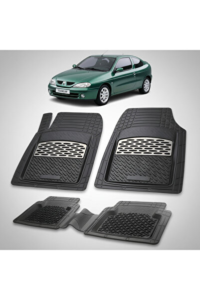 TEAMCAR Πατάκια δαπέδου Renault Megane I 2 Coupe συμβατά 1999-2002 | Ασημί