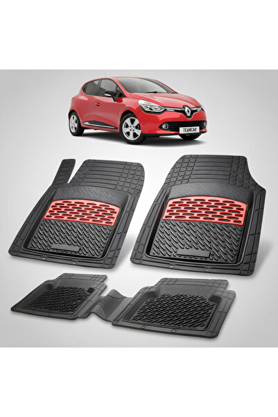 TEAMCAR Πατάκια δαπέδου συμβατά με Renault Clio IV 1 Hatchback 2012-2016 | Κό...
