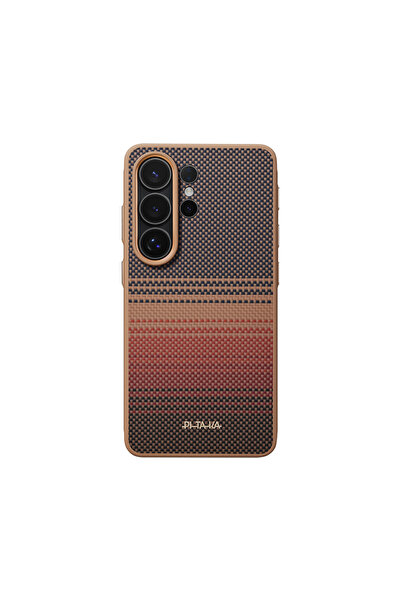 PITAKA Galaxy S26 Ultra Magsafe Uyumlu Karbon Kılıf Tactile Woven Sunset-Moon...