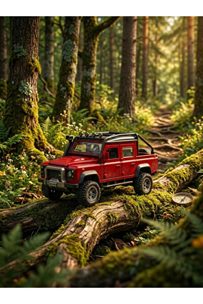 Tıfıl Toys Işıklı Sesli Açılabilir Kapılı Arkası Açık Arazi Land Rover Oyunca...