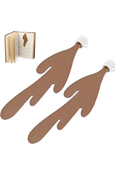 Arabest قطعتان من علامات الكتب على شكل قهوة، علامة كتاب على شكل كوب قهوة مصنو...