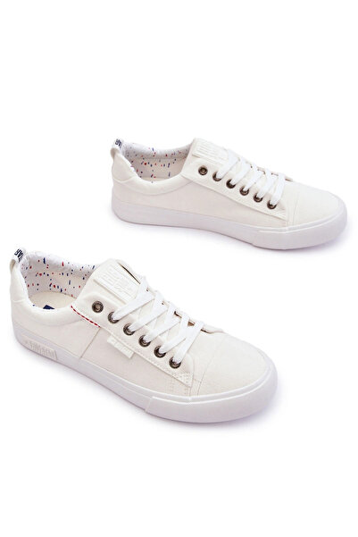 Big Star Shoes Men's Low Material Sneakers Big Star KK174001 White 45