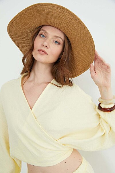 Fulla Moda Front Tie-Detail Bat Sleeve Blouse