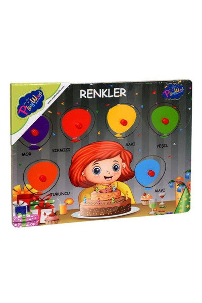 Play Wood لغز ألوان خشبي مع حامل ONY154