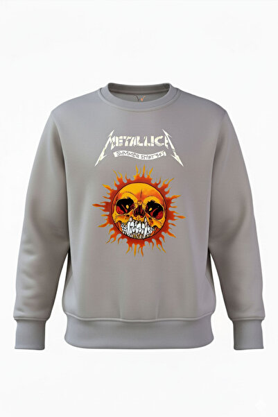 WİDİ سترة ميتاليكا سولار ملابس رياضية مطبوع روك ميتال 100% قطن رياضية ذات قصة...