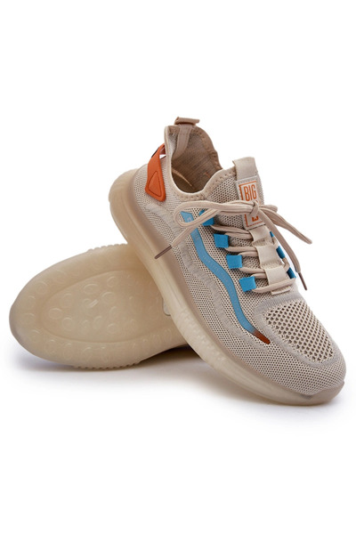 Big Star Shoes Men's Sports Shoes HI-POLY SYSTEM Big Star NN174452 Beige 46