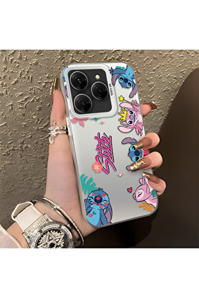 PATTERNOVA Tecno Spark 20 Pro 4G/5G Uyumlu Stitch Kılıf Kırılmaz Koruma Sevim...