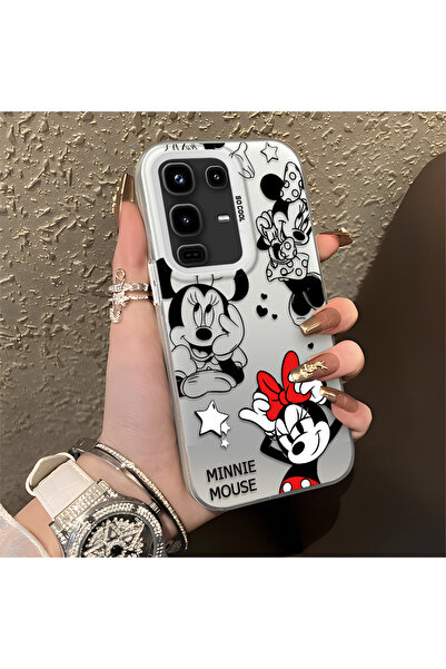 PATTERNOVA Infinix Note 50/Note 50 Pro Uyumlu Minnie Desenli Kılıf, Darbeye D...