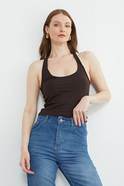 Fulla Moda Bluza sa halter izrezom