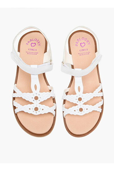 Pablosky Girls Embellished Cross Strap Sandals