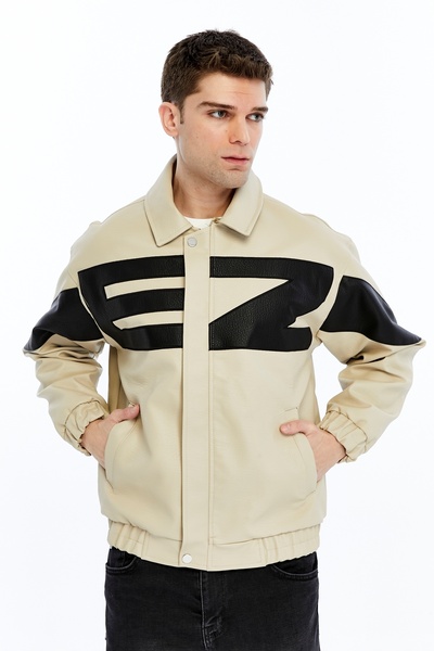 trender Men's Leather Coat and Jacket 940 Taş