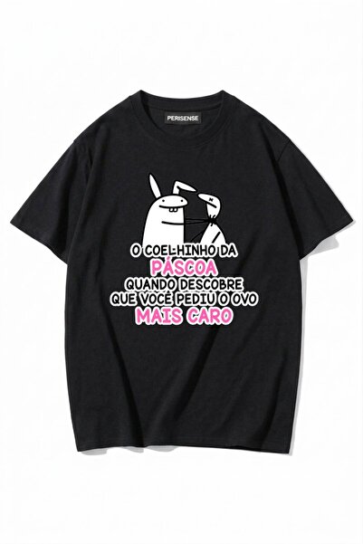 PERISENSE Unisex Γυναικεία/Ανδρικά με τύπωμα 100% Βαμβάκι Premium Χτενισμένα ...