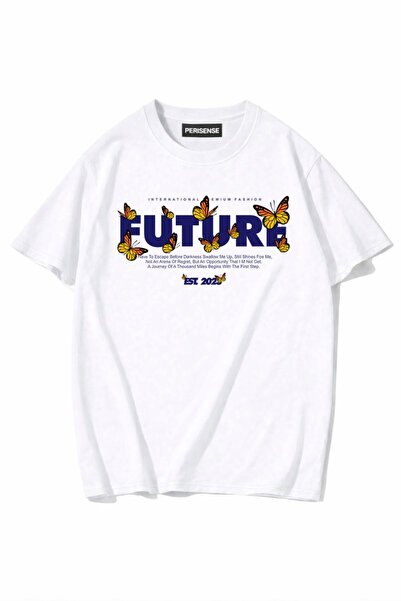 PERISENSE Unisex Γυναικεία/Ανδρικά με τύπωμα 100% Βαμβάκι Premium Χτενισμένα ...