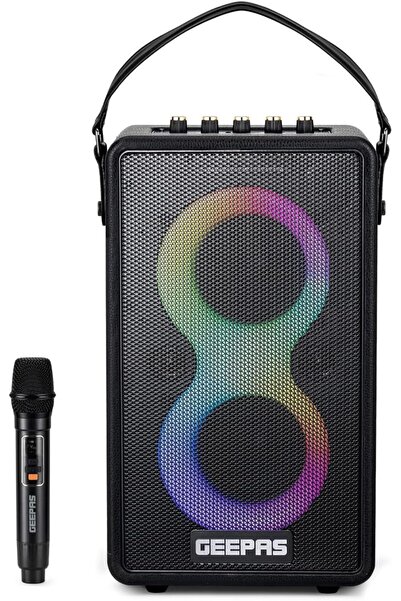 Geepas Exercise Combo Pack: Spin Bike + Bluetooth Speaker & Mic