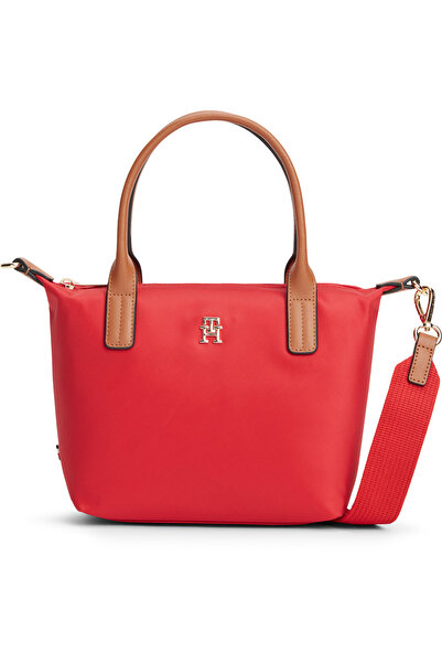 Tommy Hilfiger Popette Mini Tote Women's Red Bag - Aw0Aw17709