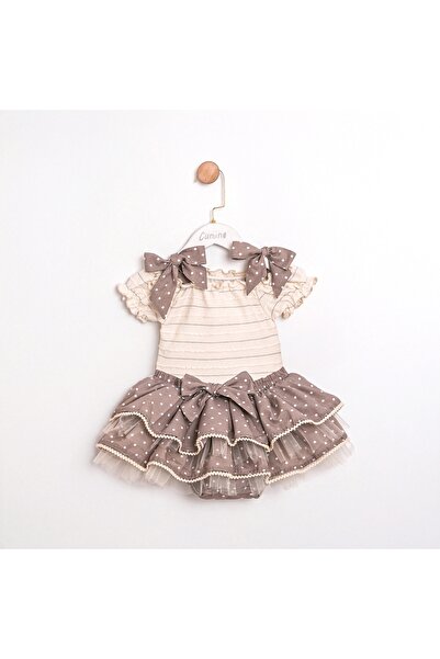 Cumino Baby Girl Polka Dot Piece Blouse Skirt Set