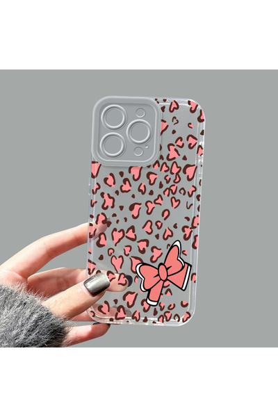 ucuc حافظة من السيليكون الشفاف متوافقة مع هاتف iPhone 15 Pro Max، مزودة بطباع...