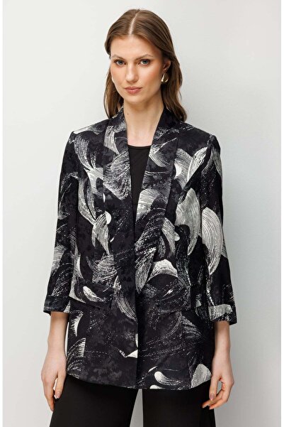 Ekol Yarım Kollu Desenli Ceket