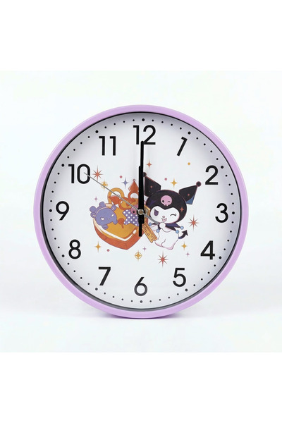 Souliva Plastic wall clock with a cartoon design featuring the character Krom...