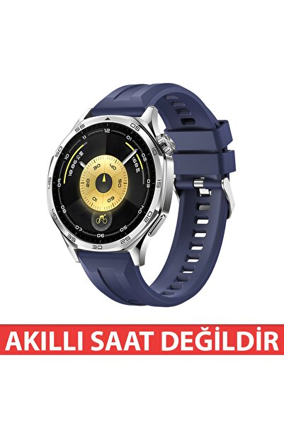 Dexmon هواوي GT 5 Pro 46mm متوافق مع حبل سيليكون بنمط خطوط بإبزيم مقاس 22mm