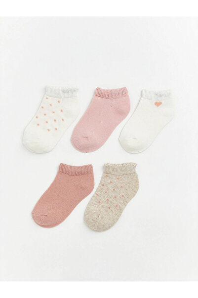 LC Waikiki LCW baby Εκρού Κοριτσίστικες Κάλτσες-Μποτάκια για μωρά, Συσκευασία...