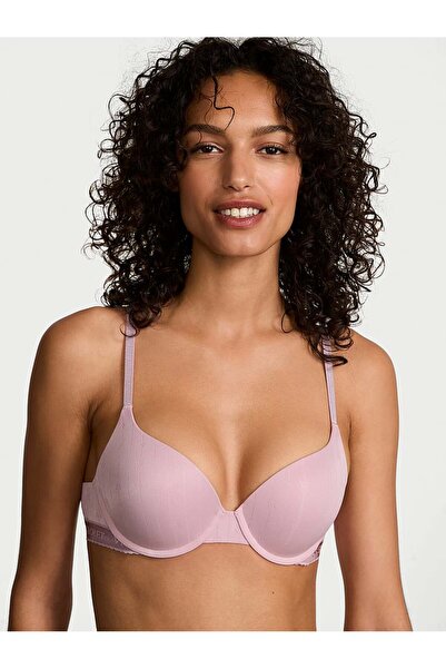 Victoria's Secret Logo Detaylı Pointelle Toparlayıcı Push-Up Sütyen